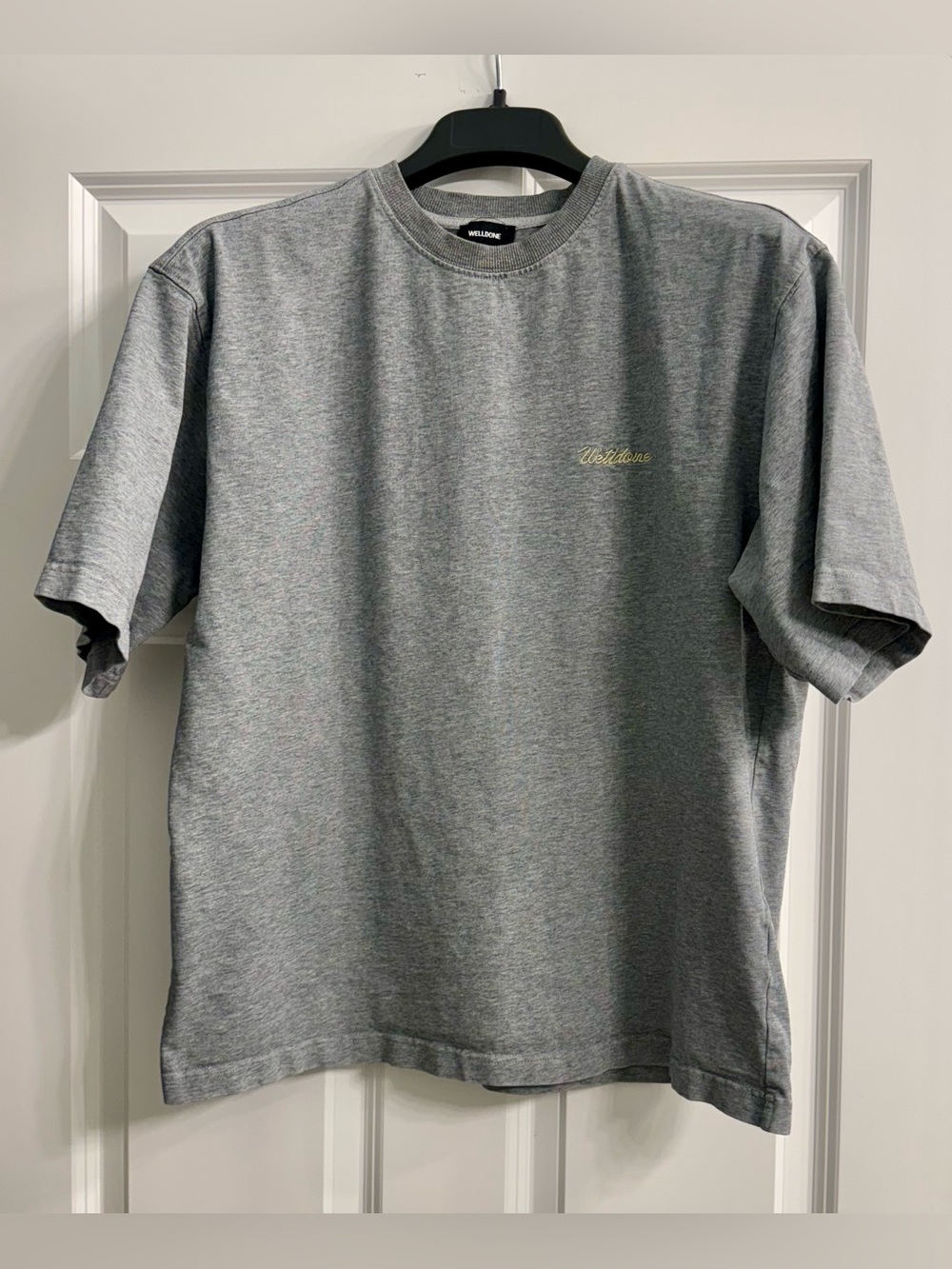 We11done men’s gray T-shirt, size M (oversized fit), from the premium South
